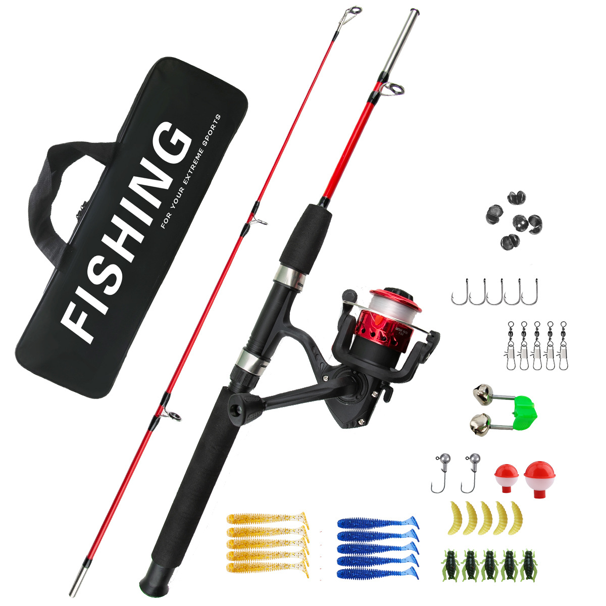 2 Sections Ice Fishing Rod Com - đánh giá và giá Ice Fishing Line