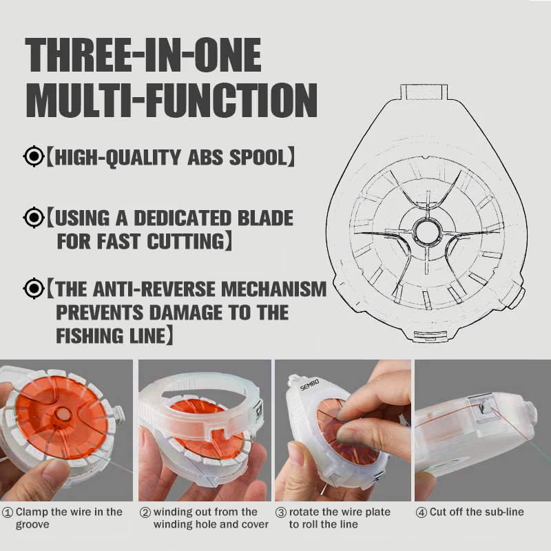 ZUKIBO Carbon Line Box Multifu - đánh giá và giá Fishing Line Winder