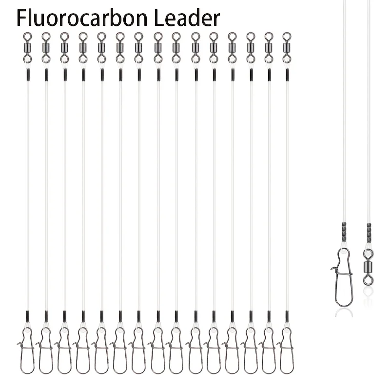 15pcs Fluorocarbon Wire Leader - đánh giá và giá Leader Line