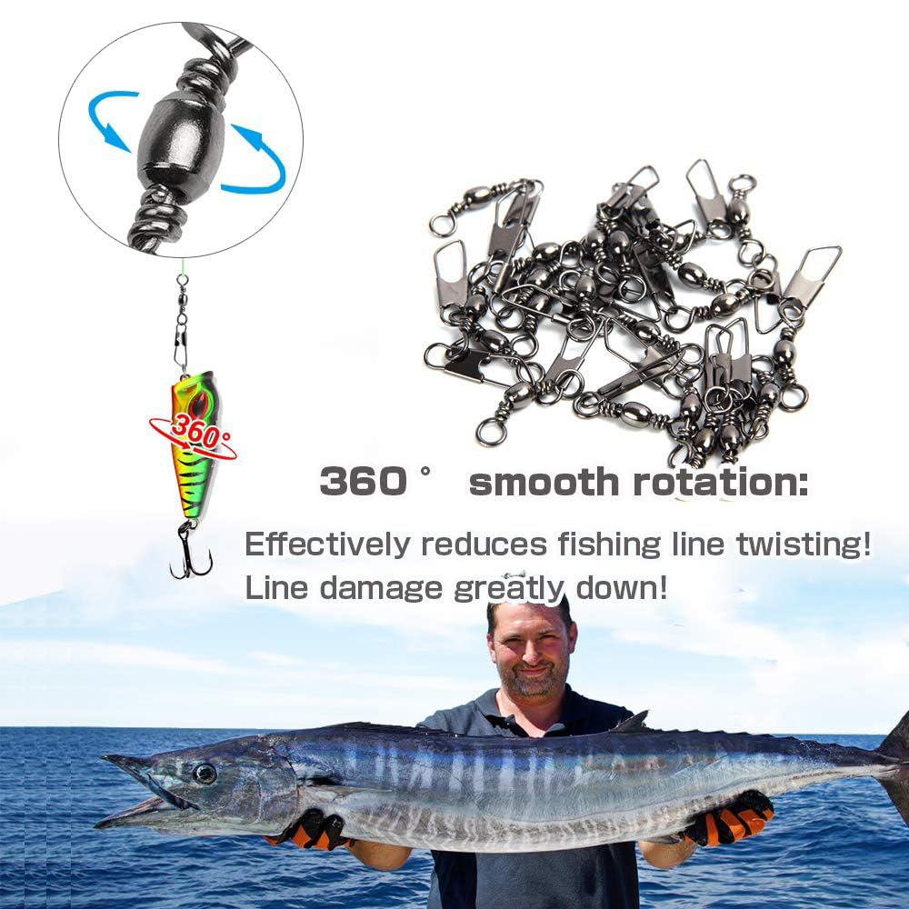 50Pcs Stainless Steel Snap Swi - đánh giá và giá Saltwater Line