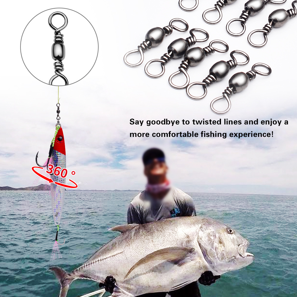 100Pcs Fishing Swivels Connect - đánh giá và giá Saltwater Line
