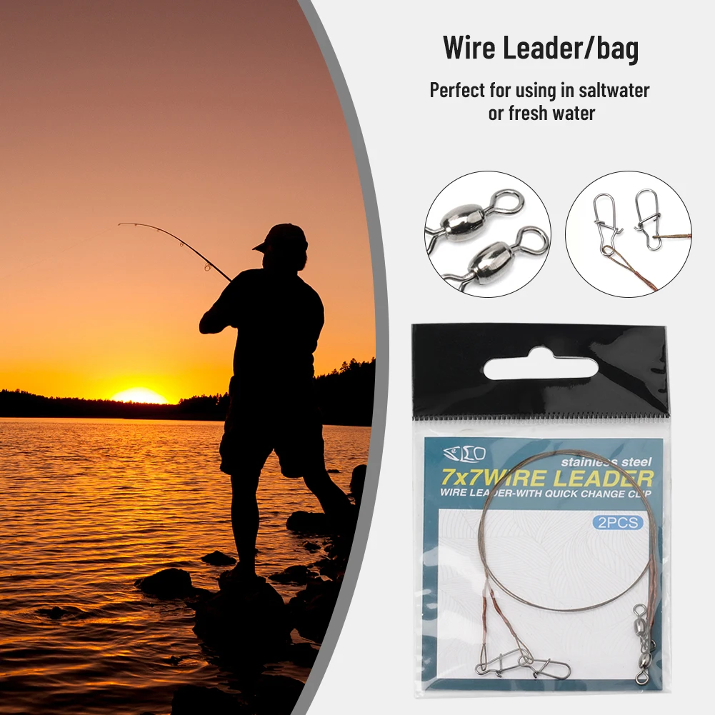 2pcs/Pack Fishing Line Steel W - đánh giá và giá Leader Line
