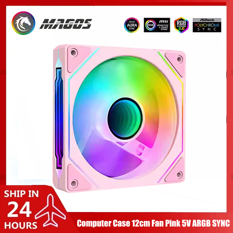 Computer Case Fan Pink 5V ARGB - đánh giá và giá Fly Line