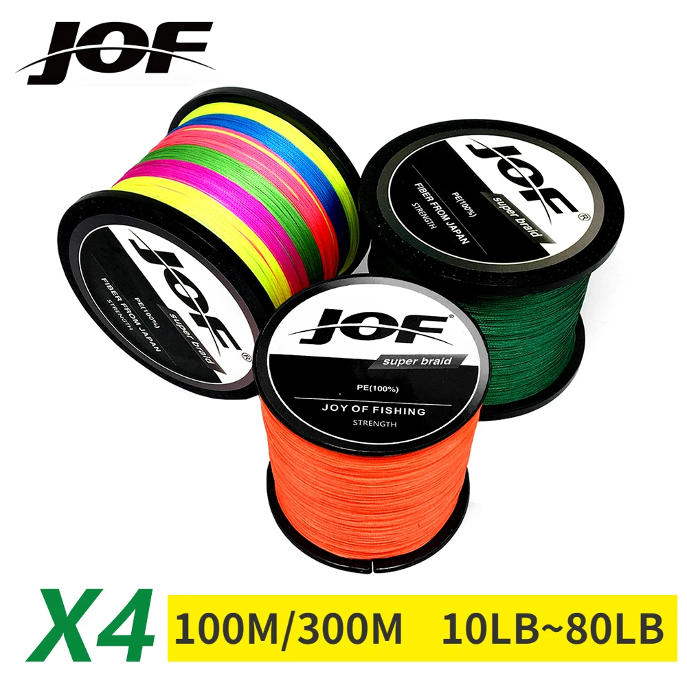 JOF x4 Braided PE Fishing Line - đánh giá và giá Copolymer Line