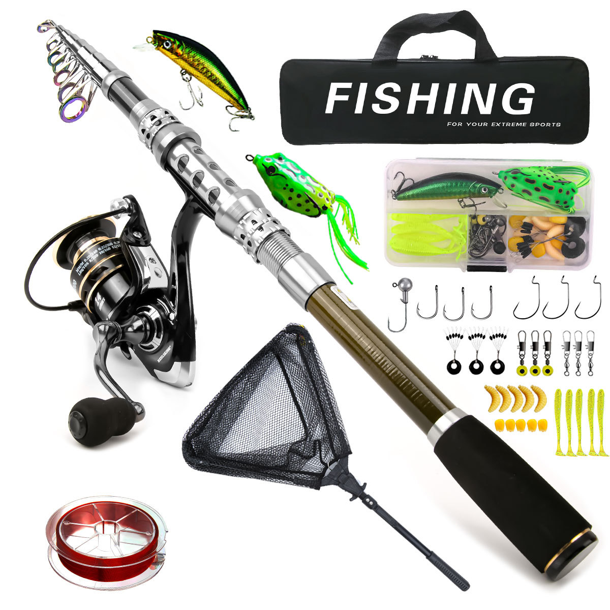 Carbon Luya Rod Wheel Set Sea  - đánh giá và giá Freshwater Line