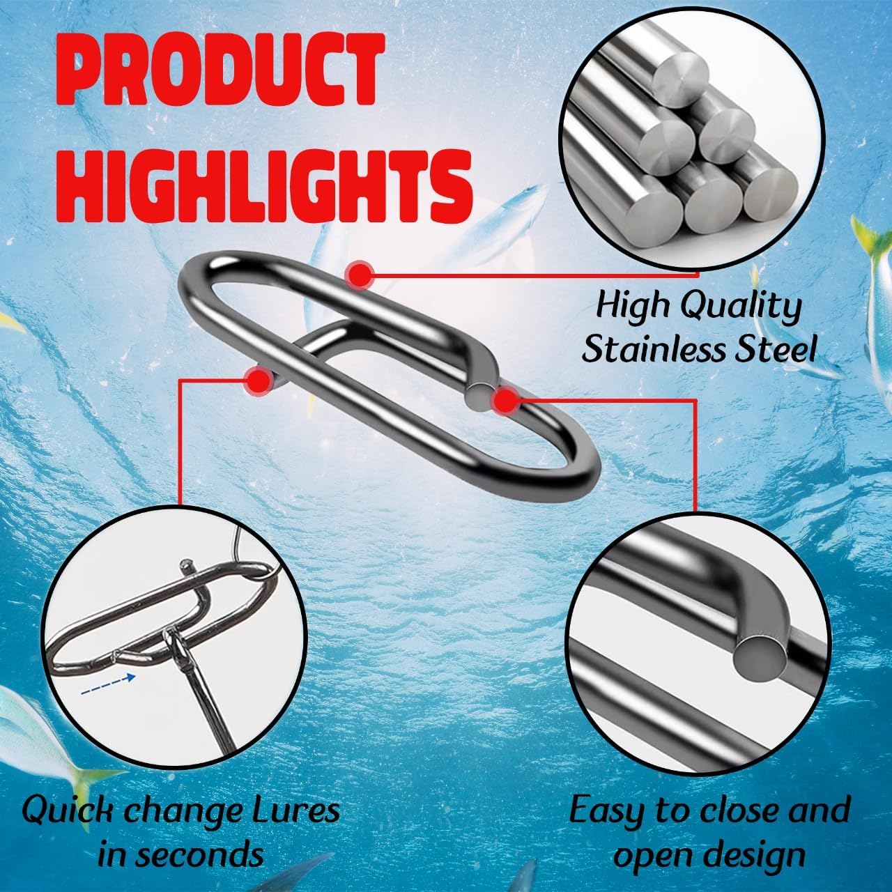 9KM Fishing Snap Kit 110pcs Po - đánh giá và giá Saltwater Line