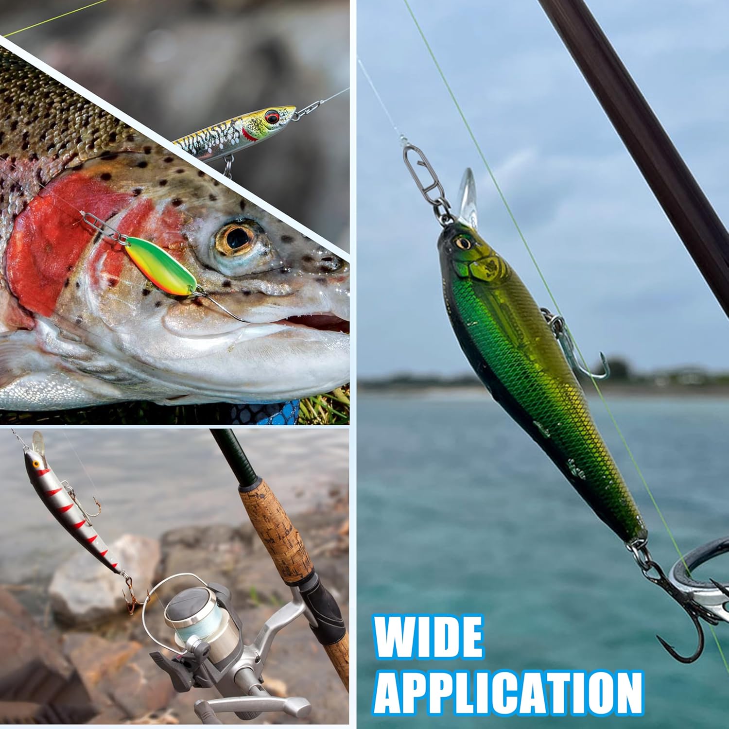9KM Fishing Snap Kit 110pcs Po - đánh giá và giá Saltwater Line