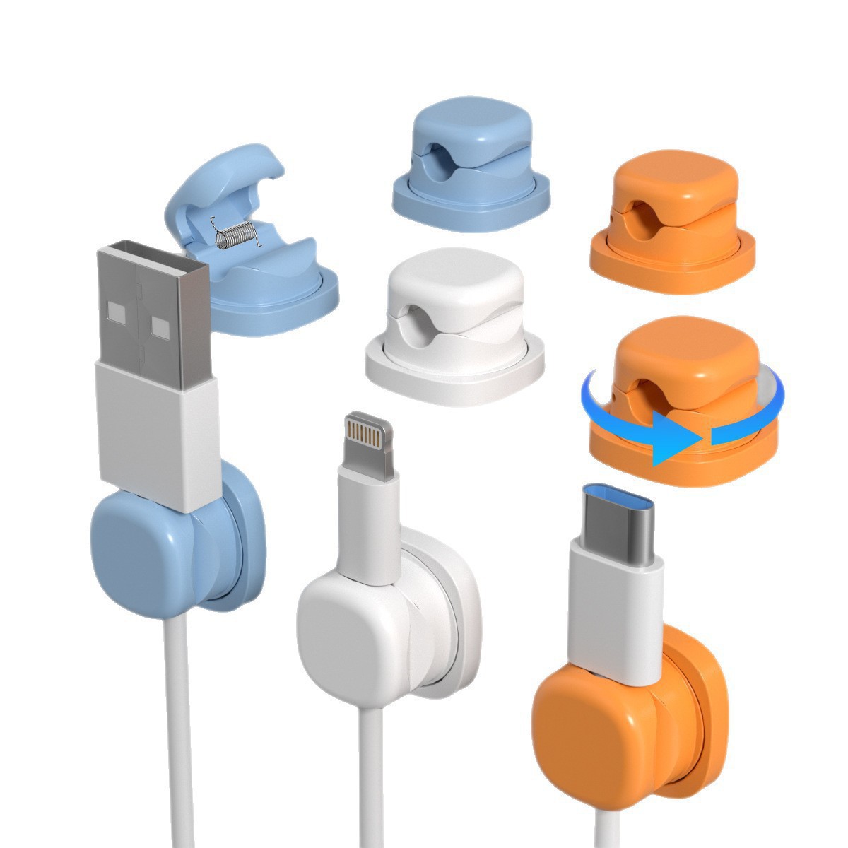 6Pcs Multi Color Rotatable Cab - đánh giá và giá Tippet Line