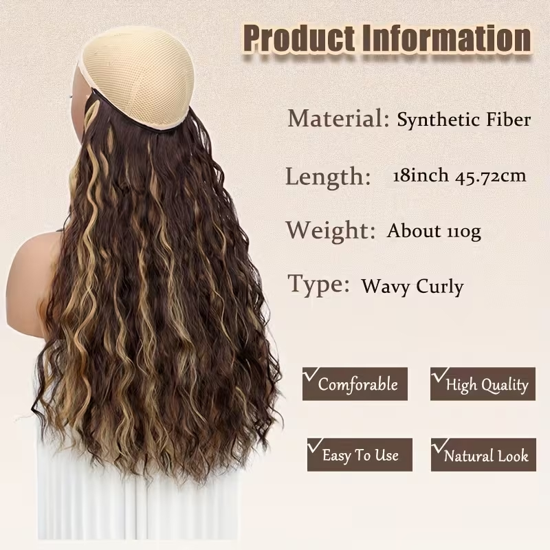 18Inch Synthetic Long Wavy Cul - đánh giá và giá Monofilament Line