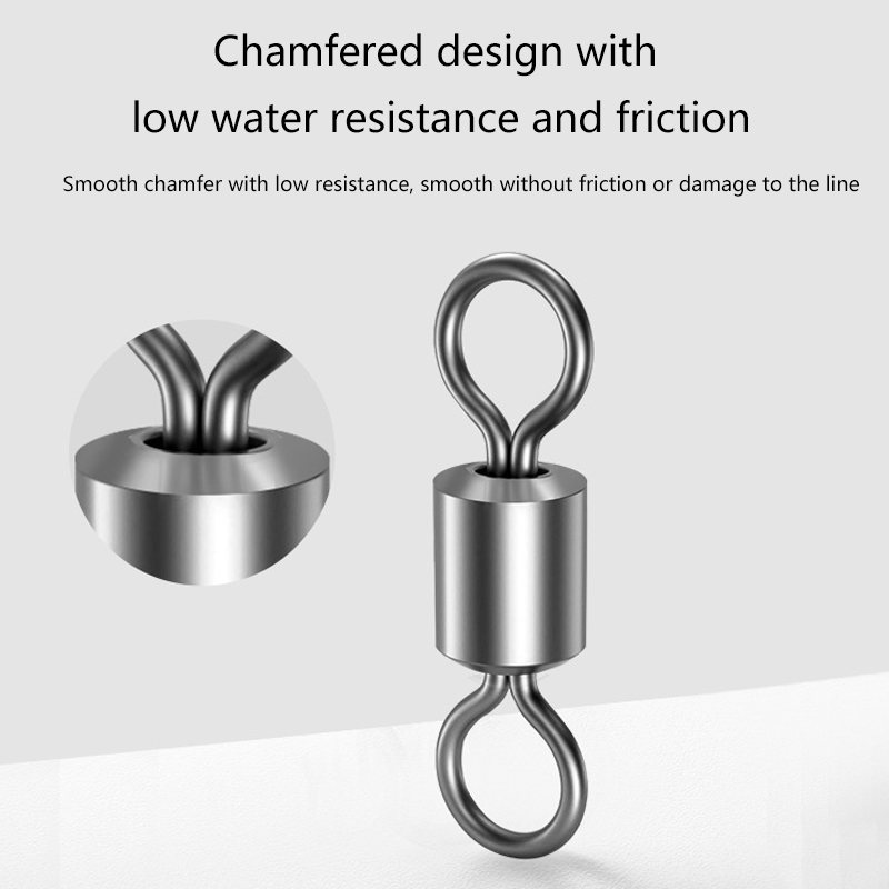 ★▲100Pcs Fishing Swivels Stain - đánh giá và giá Monofilament Line