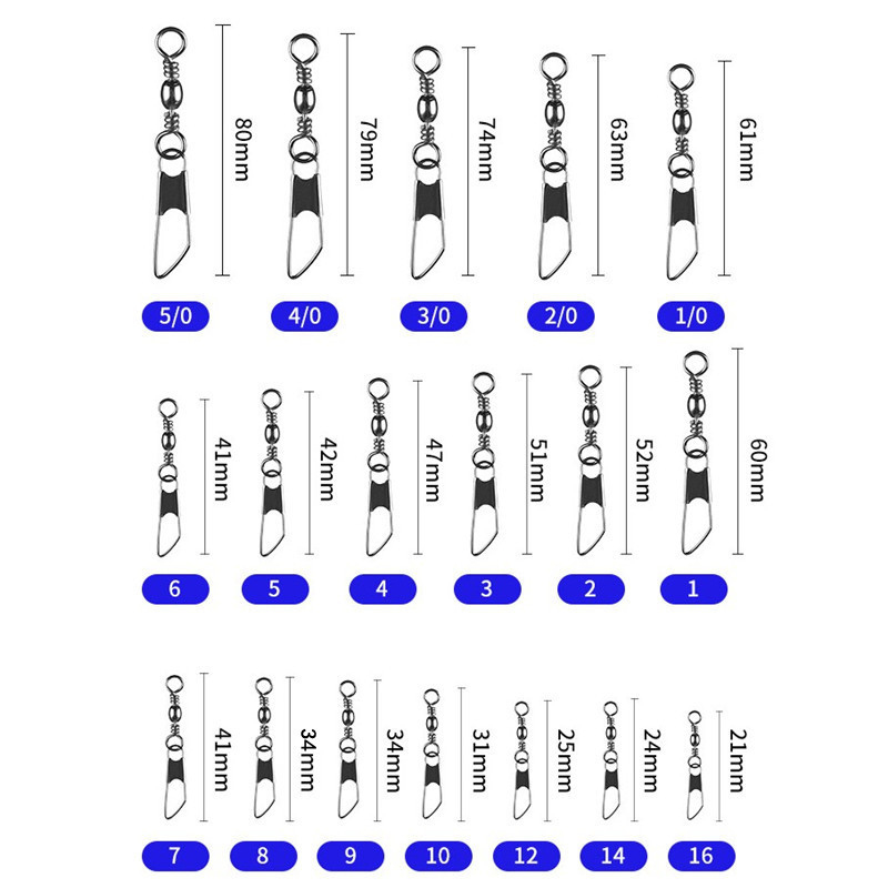 100Pcs Fishing Barrel Swivel C - đánh giá và giá Saltwater Line