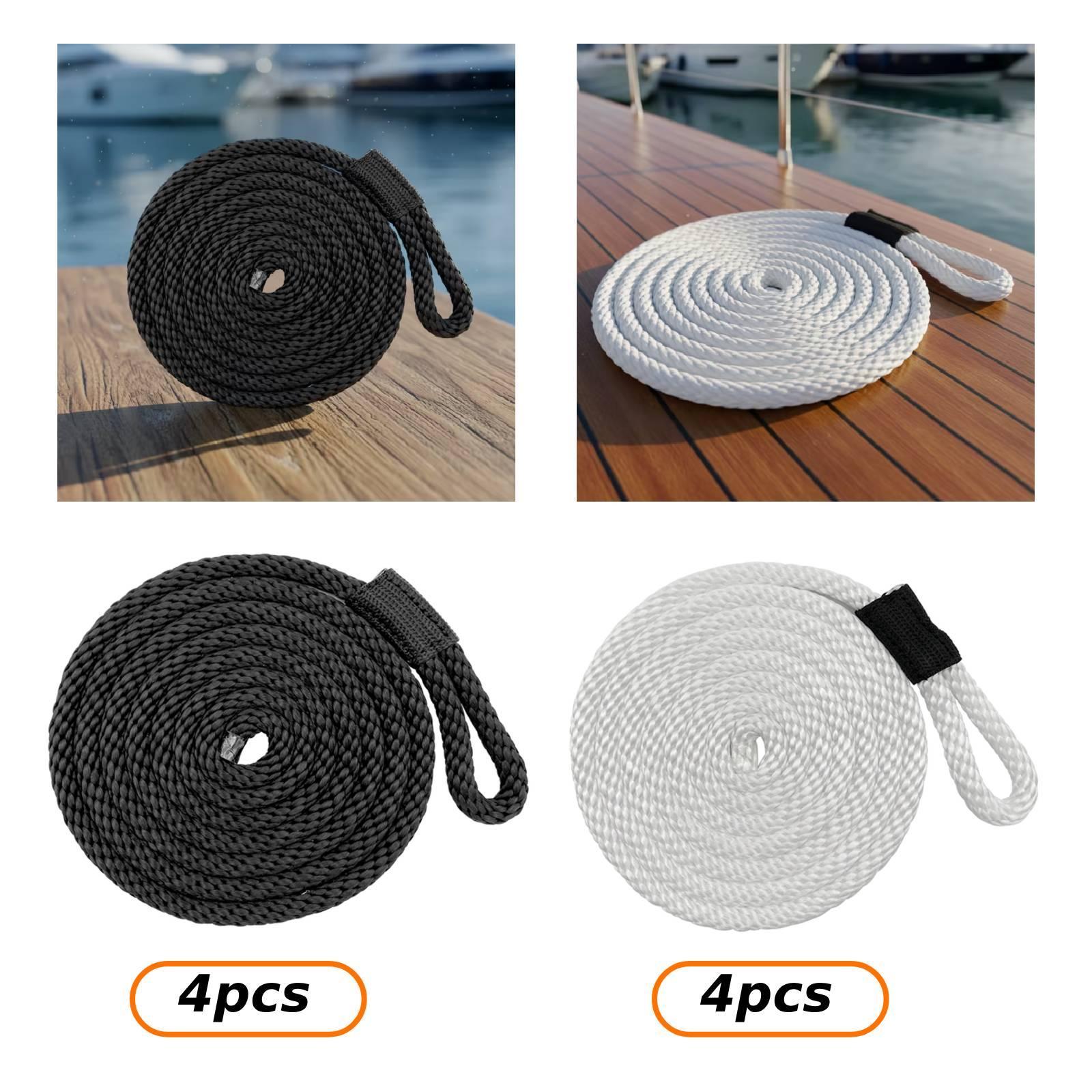 4 Pieces Docklines Mooring Rop - đánh giá và giá Braided Line